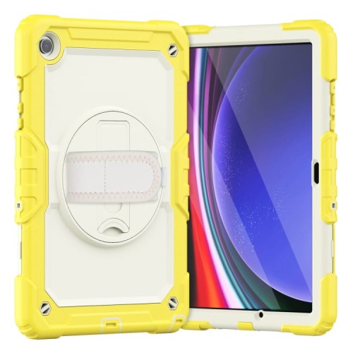 Mocne Pancerne Etui Osłona Ekranu do Samsung Galaxy Tab A9+ żółte