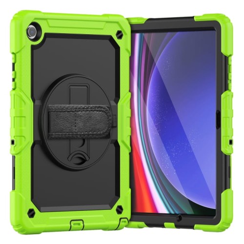 Mocne Pancerne Etui Osłona Ekranu do Samsung Galaxy Tab A9+ zielone