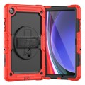 Mocne Pancerne Etui Osłona Ekranu do Samsung Galaxy Tab A9+ czerwone