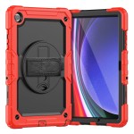 Mocne Pancerne Etui Osłona Ekranu do Samsung Galaxy Tab A9+ czerwone