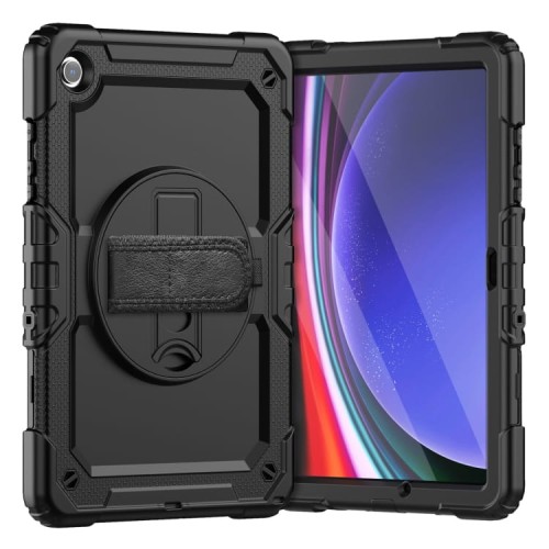 Mocne Pancerne Etui Osłona Ekranu do Samsung Galaxy Tab A9+ czarne