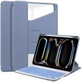 Lawendowe Obrotowe Etui Bezprzewodowa Klawiatura do iPad Pro 13 2024