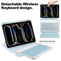 Niebieskie Obrotowe Etui Bezprzewodowa Klawiatura do iPad Pro 13 2024