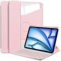 Różowe Obrotowe Etui Bezprzewodowa Klawiatura do iPad Air 13 2024