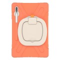 Pancerne Etui Obudowa z Paskiem i Uchwytem do Samsung Galaxy Tab S7 FE / Tab S7 Plus orange