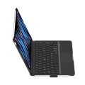 Podświetlana Obrotowa Klawiatura TouchPad do iPad Pro 11 2024 czarna