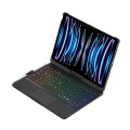 Podświetlana Obrotowa Klawiatura TouchPad do iPad Pro 11 2024 czarna