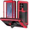 R-JUST Pancerne Etui Antywstrząsowe do Samsung Galaxy S24 Ultra 5G czerwone