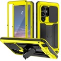 R-JUST Pancerne Etui Antywstrząsowe do Samsung Galaxy S24 Ultra 5G żółte