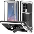 R-JUST Pancerne Etui Antywstrząsowe do Samsung Galaxy S24 Ultra 5G srebrne