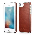 Skórzane Etui ICARER Retro iPhone 5 5S SE brązowe