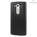 Skórzane Etui Plecki PIERRE CARDIN LG V10 czarne