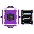 Fioletowe Pancerne Etui z Uchwytem i Paskiem do iPad Pro 13 2024