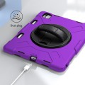 Fioletowe Pancerne Etui z Uchwytem i Paskiem do iPad Pro 13 2024