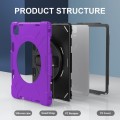 Fioletowe Pancerne Etui z Uchwytem i Paskiem do iPad Pro 13 2024