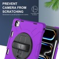 Fioletowe Pancerne Etui z Uchwytem i Paskiem do iPad Pro 13 2024