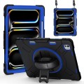 Czarno-Granatowe Pancerne Etui z Uchwytem i Paskiem do iPad Pro 13 2024