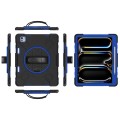Czarno-Granatowe Pancerne Etui z Uchwytem i Paskiem do iPad Pro 13 2024
