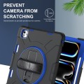 Czarno-Granatowe Pancerne Etui z Uchwytem i Paskiem do iPad Pro 13 2024