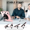 Różowe Pancerne Etui z Uchwytem i Paskiem do iPad Pro 13 2024