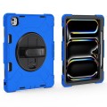 Niebieskie Pancerne Etui z Uchwytem i Paskiem do iPad Pro 13 2024