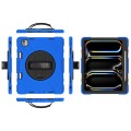 Niebieskie Pancerne Etui z Uchwytem i Paskiem do iPad Pro 13 2024