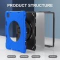 Niebieskie Pancerne Etui z Uchwytem i Paskiem do iPad Pro 13 2024