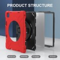 Czerwone Pancerne Etui z Uchwytem i Paskiem do iPad Pro 13 2024