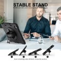 Czarne Pancerne Etui z Uchwytem i Paskiem do iPad Pro 13 2024