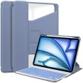 Lawendowe Obrotowe Etui Bezprzewodowa Klawiatura do iPad Air 13 2024