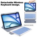 Lawendowe Obrotowe Etui Bezprzewodowa Klawiatura do iPad Air 13 2024