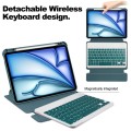 Zielone Obrotowe Etui Bezprzewodowa Klawiatura do iPad Air 13 2024