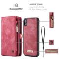 CASEME Etui Portfel Vintage do iPhone XR 6.1 - czerwone
