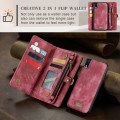 CASEME Etui Portfel Vintage do iPhone XR 6.1 - czerwone