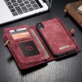 CASEME Etui Portfel Vintage do iPhone XR 6.1 - czerwone