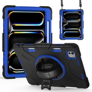 Grantowe Pancerne Etui z Uchwytem i Paskiem do iPad Pro 11 2024