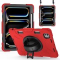 Czerwone Pancerne Etui z Uchwytem i Paskiem do iPad Pro 11 2024