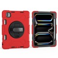 Czerwone Pancerne Etui z Uchwytem i Paskiem do iPad Pro 11 2024