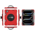 Czerwone Pancerne Etui z Uchwytem i Paskiem do iPad Pro 11 2024