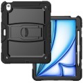 Czarne Pancerne Etui z Podstawką i Paskiem do iPad Air 13 2024