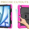 Różowe Pancerne Etui z Podstawką i Paskiem do iPad Air 13 2024