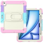Kolorowe Pancerne Etui z Podstawką i Paskiem do iPad Air 13 2024
