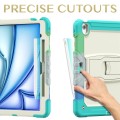 Kolorowe Pancerne Etui z Podstawką i Paskiem do iPad Air 13 2024