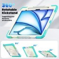 Zielone Pancerne Etui z Uchwytem i Paskiem do iPad Air 13 2025/2024