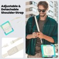 Zielone Pancerne Etui z Uchwytem i Paskiem do iPad Air 13 2025/2024