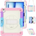 Różowe Pancerne Etui z Uchwytem i Paskiem do iPad Air 13 2024