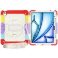 Czerwone Pancerne Etui z Uchwytem i Paskiem do iPad Air 13 2025/2024