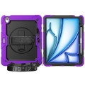 Fioletowe Pancerne Etui z Uchwytem i Paskiem do iPad Air 13 2024