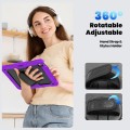Fioletowe Pancerne Etui z Uchwytem i Paskiem do iPad Air 13 2024