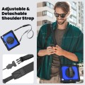 Niebiesko-czarne Pancerne Etui z Uchwytem i Paskiem do iPad Air 13 2025/2024